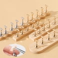 thumbnail image 2 of Magnetic Nail Holder Wooden Display Stand False Nail Tips Police, 2 of 5
