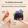 thumbnail image 3 of Pixie Menstrual Cup Kit - No Metals or Toxins - 100% Medical-Grade Silicone - Best Period Cup Starter Kit - Proven to Be What You Need to Become A Successful Cup User - Tampon Alternative, 3 of 10