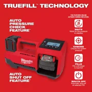 MILWAUKEE TOOL M18 Cordless Inflator, 150 psi Max., 36 in Hose Length, Bare Tool