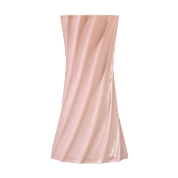 Small Pink Plastic Vase Mini Flower Vase for Desk, Bookshelf, Home Decor, Modern Style, Easy to Clean