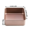 thumbnail image 2 of LLC Cake Baking Pan Square Non-Stick Cheesecake Oven Mold Heat-Resistant Cookie Home Kitchen DIY Tray Bakeware  9-Inch, 2 of 10
