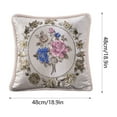 thumbnail image 3 of TERGAYEE Pillow Covers 17.7 Inches 45cm Wide Wide Pack Of European Emboss Flower Pillows Sofa Waist Cushions Car Bedrooms Home Backrests Pillowcases Home Supplies, 3 of 6