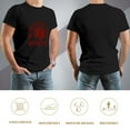 thumbnail image 5 of Emotional Support Husband Hipster Men's Cotton Short Sleeve HD Print Tee for Casual T-Shirt Crew Neck Top Black XL, 5 of 7