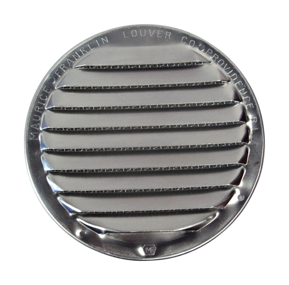 Maurice Franklin RL-1004 4 in. Round Aluminum Screen Louver