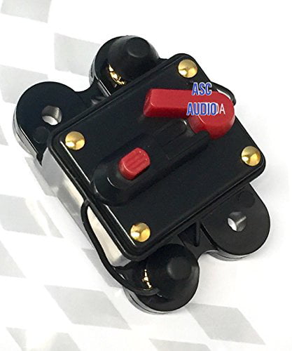 for Car Marine Boat Bike Stereo Audio Reset Fuse 80A Circuit Breaker 1PC DC12V 80-300A Auto Self Recovery Fuse Holder Double Circuit Breaker
