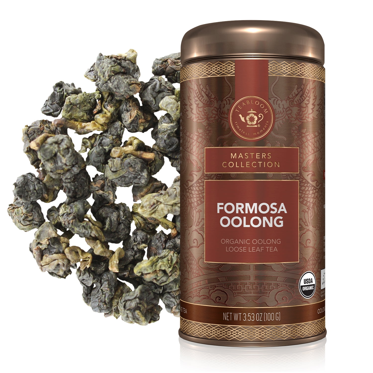 Teabloom Formosa Oolong Loose Leaf Tea Canister