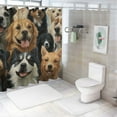 thumbnail image 7 of BCIG Dog Theme Shower Curtain, Suitable for Bathroom Decoration, With Hook, High Quality Fabric, Waterproof, Easy to Install, Vivid HD Print, Versatile, Machine Washable, 7 of 7