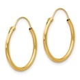 thumbnail image 2 of 14K Yellow Gold Madi K Hoop Earrings, 2 of 2