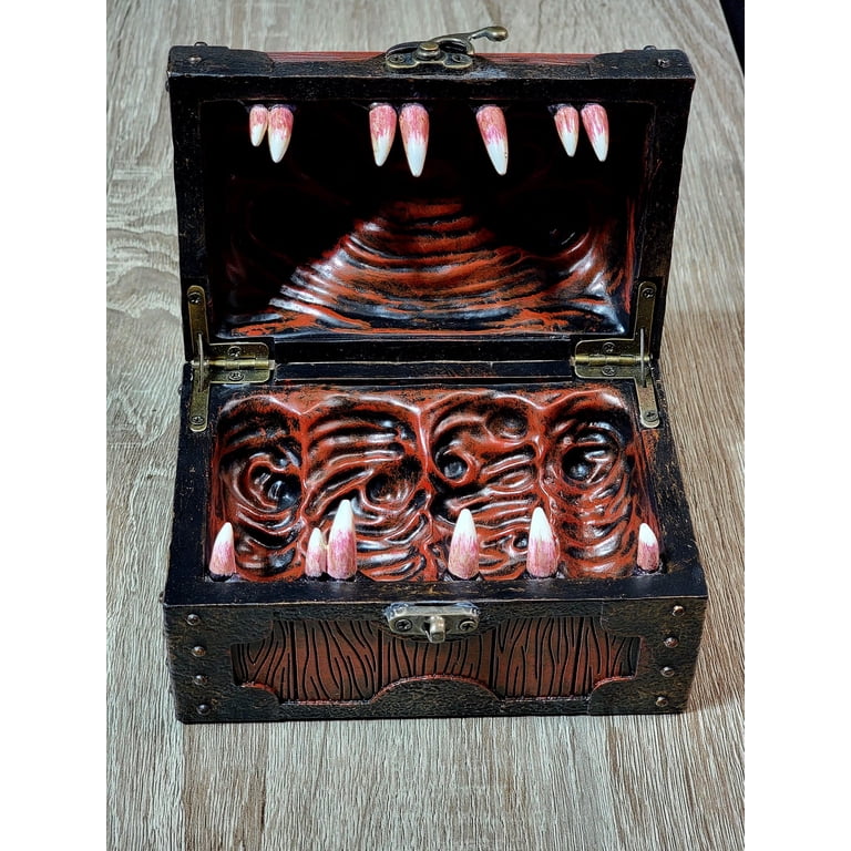 Mimic DnD Dice Chest | DnD Dice Tray | Dungeons and Dragons | DnD