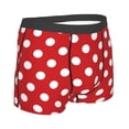 thumbnail image 3 of Disketp Red Polka Dot Men'S Boxer Briefs,Soft And Breathable Cotton Underwear With Comfortflex Waistband, 3 of 8