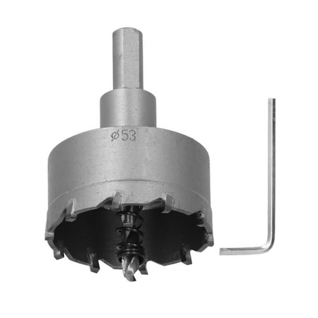 

Carbide Teeth Hole Saw Heavy Duty TCT Drills Holes Opener for Stainless Steel Metal Plate53mm