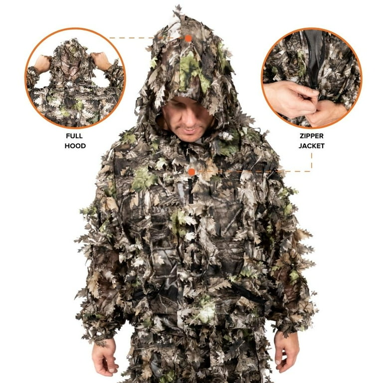 ジャケット・アウター vintage 3D leaf mesh Ghillie jacket Amazon.com: Banded New Gear - 3D Leafy Ghillie Hunting