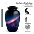 thumbnail image 2 of MUKTIVE Galaxy Funeral Urn for Human Ashes Adult Mom & Dad, Memorial Large Decorative Urns for Couple Ashes, Cremation Urns, Black Burial Urn for Male & Female, 10 Inch, 2 of 7