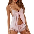 thumbnail image 2 of Gkeoshab Womens Nightgowns Womens Sleepwear Lace Pajamas Set Pajama Set For Women Sleepdress, 2 of 4