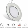 thumbnail image 3 of x 12V 3W LED Spotlights, 58-65mm Hole Size, 6400K Cool White, Compatible with Caravan Boat Van Yacht, Silver Finish, 3 of 5
