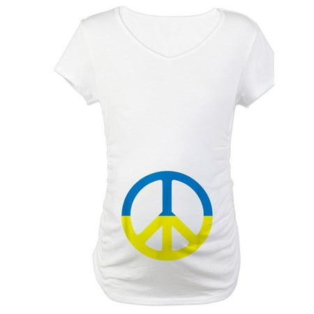 

CafePress - Peace In Ukraine. Stand With Ukr Maternity T Shirt - Cotton Maternity T-shirt Cute & Funny Pregnancy Tee