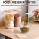 thumbnail image 5 of Frascos con tapa para almacenar espaguetis y pasta, para la despensa de la cocina, frasco hermético alto transparente para almacenar alimentos con tapa de madera sellada, una botella, 5 of 5