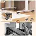 thumbnail image 6 of SEDETA 47 Inch Electric Standing Desk with Wheels, 180° Tiltable Foldable Computer Desk, Height Adjustable Desk for Writing, Drawing, Gaming, Sit Stand Up Desk, Perfect for Bed/Sofa/Office, White, 6 of 9
