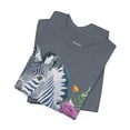 thumbnail image 4 of Zebra Graphic Unisex 100 Cotton Vintage Animal Art T-Shirt 4, 4 of 15