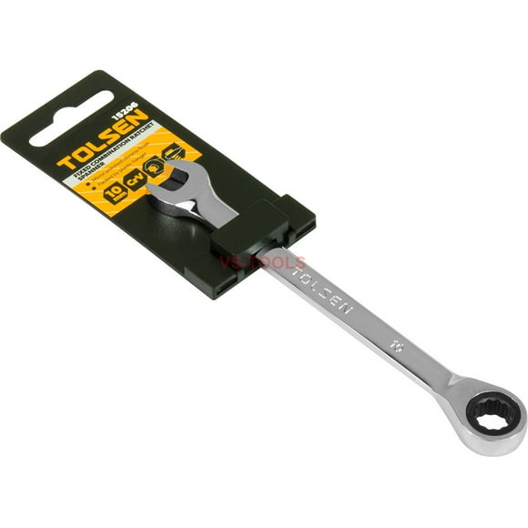 Clé à Engrenages à Cliquet Chromé 10mm Tête Fixe Combinaison
