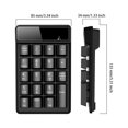 thumbnail image 3 of Injueey Teclado numérico con cable, 19 teclas, resistente al agua, mecánico, resistente al desgaste, portátil, recargable, con teclado Juegos de teclado y mouse para computadora, 3 of 6