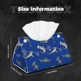 thumbnail image 2 of Tissue Box Cover, Undersea coral hammerhead shark Rectangular Leather Tissue Holder - Tissue Case Facial Paper Organizer for Bathroom, Vanity Countertop, Tabletop, Car, Napkin, 2 of 6