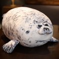 thumbnail image 3 of Angry Blob Seal Pillow Chubby 3D Novelty Sea Lion Doll Plush Stuffed Toy Baby Sleeping Throw Pillow Gifts for Kids Girls, 3 of 5