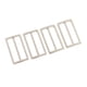 thumbnail image 2 of 4 hebillas de rodillo de triple deslizamiento con barra deslizante de metal de 38 mm para correas de bolsos Plata, 2 of 6