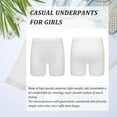 thumbnail image 6 of TiaoBug Kids Girls 6 Pack Cotton Lace Shorts Dance Gymnastics Yoga Athletic Bike Shorts Safety Shorts White 170, 6 of 6