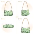 thumbnail image 7 of FORMRS Womens Shoulder Bag with Chain Strap Clutch Purse Cute Tote Handbag, Green Dot Triangles Pattern, 7 of 7