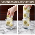 thumbnail image 4 of 2 Pcs Sunflower White Pattern Funny Kitchen Towels, Microfiber Dish Towels, Kitchen Tea Towels Set 18" X 26", 4 of 6