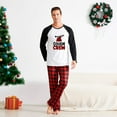 thumbnail image 3 of Cousin Crew Matching Christmas Pajamas, Red Plaid Pants with Black Sleeve Tops for Festive Family Fun, Size NB to 6XL, 3 of 7