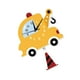 thumbnail image 2 of Worallymy-Reloj de pared con grúa de dibujos animados reloj de péndulo para vehículo doméstico dormitorio infantil sala de estar decoración de jardín de infantes Worallymy JD735801870, 2 of 7