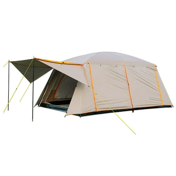 Tente de Camping 4-6 Personnes Tentes Cabine de Grande Capacité Tente de Pique-Nique Portable Imperméable