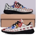 thumbnail image 3 of Santa Claus ChriStas American flag Shoes Sneakers Black Size 12, 3 of 7