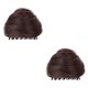 thumbnail image 4 of Horquilla para moño espacial, resistente, elegante, estilo relajado, para bodas, graduaciones y niñas. Marrón oscuro, 4 of 9