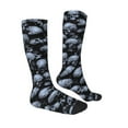 thumbnail image 3 of Easygdp Gothic Skull Soccer Socks Sport Knee High Socks Calf Compression Athletic Socks for Men and Women, 3 of 9