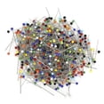 thumbnail image 3 of 500Pcs Plastic Pearl Head Pins Colorful DIY HandWork Sewing Accessories 4mm 38mm, 3 of 14