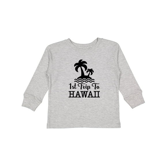 Inktastic First Trip to Hawaii Vacation Boys or Girls Long Sleeve Toddler T-Shirt