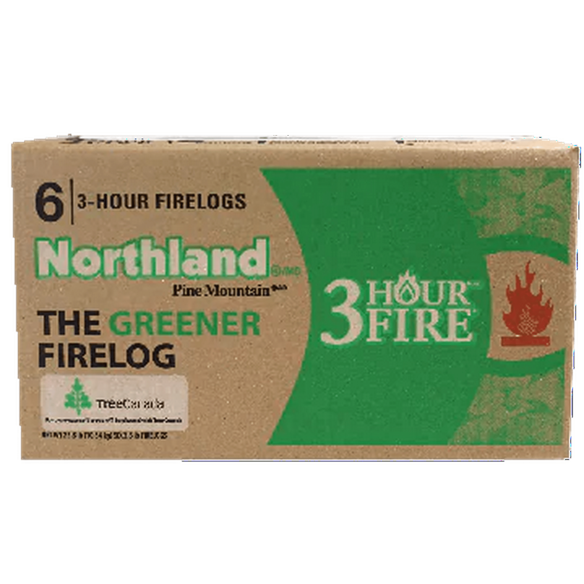 Northland 6 x 3hr Greener Fire Logs, 6-pk | Walmart Canada