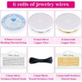 thumbnail image 6 of 44Pcs Jewelry Repair Kit, with Jewelry Making Tools, Earring Charms, Wires, Findings and Helping Hands for Jewelry Making and Repair, 6 of 7