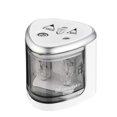 thumbnail image 1 of TFixolAstronomy student electric pencil sharpener double hole automatic pencil sharpener battery pencil sharpener with safety lock pencil sharpener 8004-gray, 1 of 6