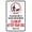Warning Sign 1, variant on Be Respectful No Poop and Pee Sign 8"x12" - Security Metal Wall Decor for Business Office Yard Street Road Home Caution