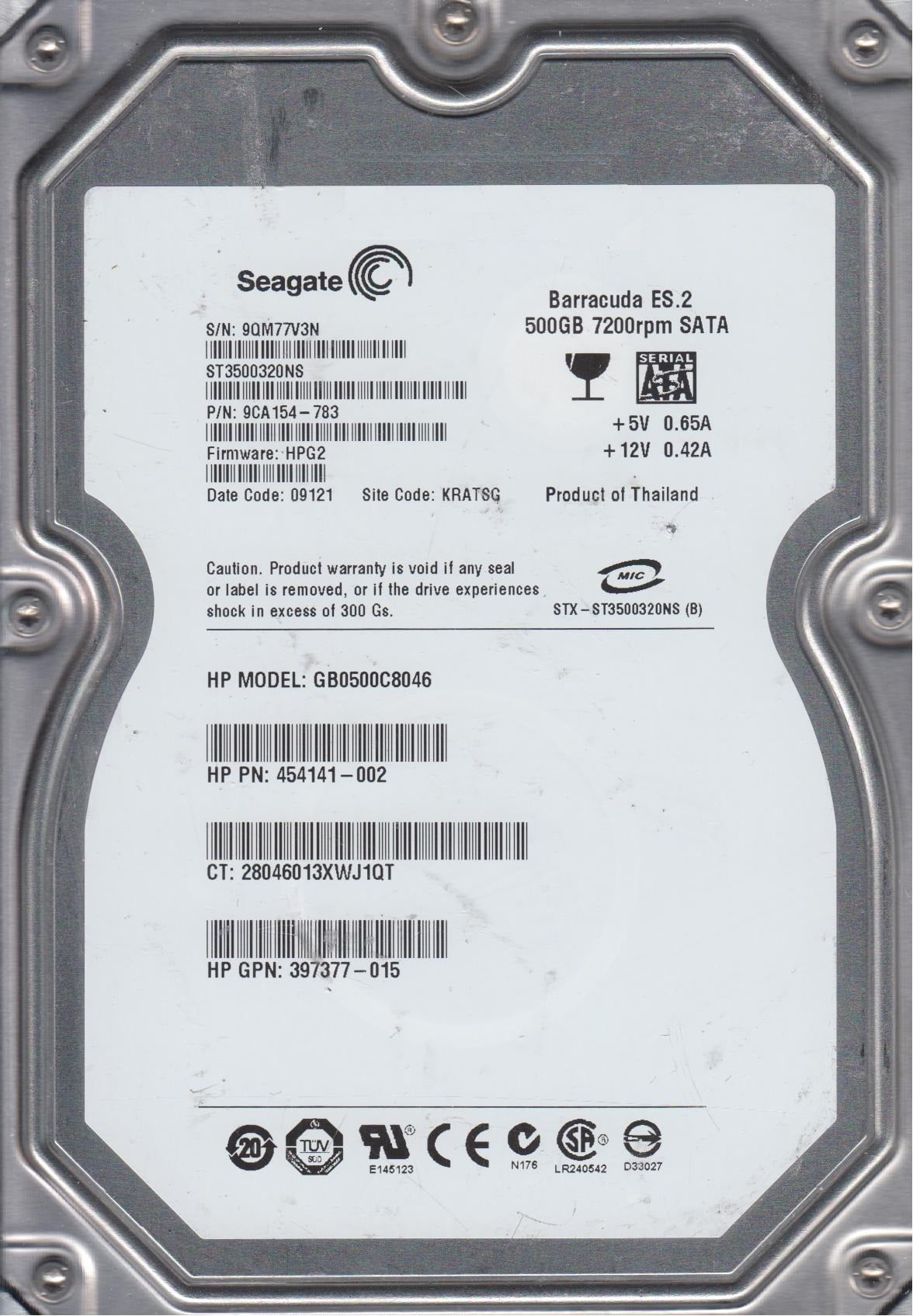 IMS スペア - Seagate-IMSourcing Barracuda 7200.14 ST2000DM001 2TB 3.5インチ 内蔵ハードドライブ - 7200rpm 送料無料 Pre-Owned Seagate-IMSourcing, IMS SPARE Barracuda 7200.14