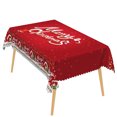 thumbnail image 6 of Nanqianyi Red Christmas Rectangle Tablecloth,Waterproof Stain Resistant Table Cover,60"x70", 6 of 6