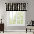 thumbnail image 2 of MAYEERTY 50x18" Jacquard Window Valance Black, 2 of 8