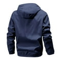 thumbnail image 3 of Men's Autumn and Winter Fashion Casual Windproof Zipper Pullover Hooded Long Sleeve Jacket, 3 of 3