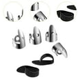 thumbnail image 6 of yotijay 6Pcs Finger Thumb Picks Set Adjustable Flexible Training Tool Plectrum for Harp, 6 of 9