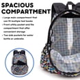 thumbnail image 4 of J World 18" Mesh Backpack for School and Travel, Checkers, 4 of 7