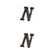 thumbnail image 1 of Letras de Metal Billuyoard para puertas negro resistente a la intemperie 2Conjunto, 1 of 6
